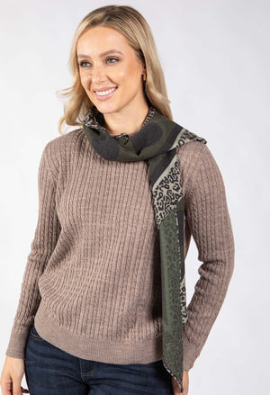 Leopard & Polka Dot Scarf