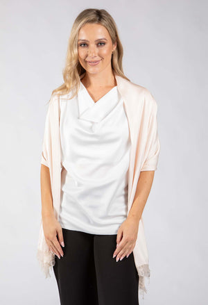 Lace Detail Satin Scarf