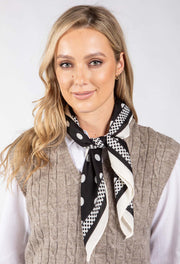 Polka Dot Print Scarf