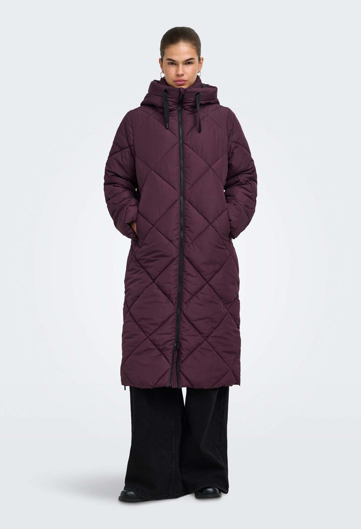 Onlmaggi Long Hooded Puffer Coat