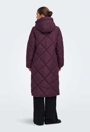 Onlmaggi Long Hooded Puffer Coat