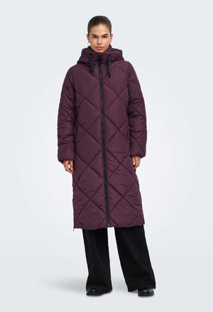 Onlmaggi Long Hooded Puffer Coat