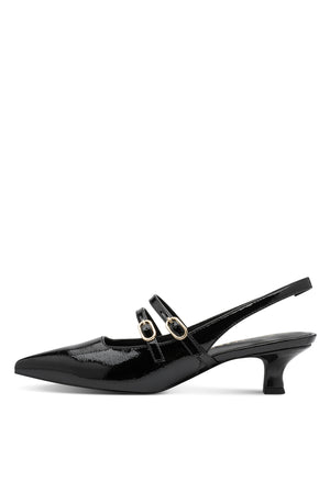 Double Strap Sling Back