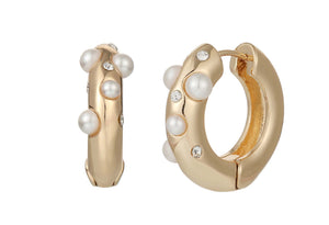 Pearl Hoop Earrings