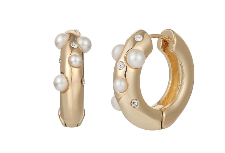 Pearl Hoop Earrings