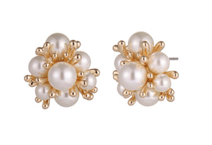Cluster Pearl Studs