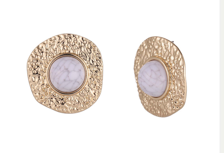 Marble Effect Statement Earrings