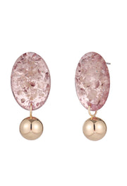 Rose Resin Earrings