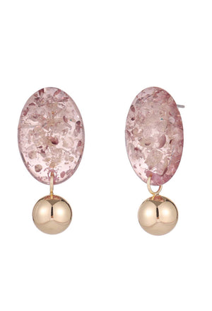 Rose Resin Earrings