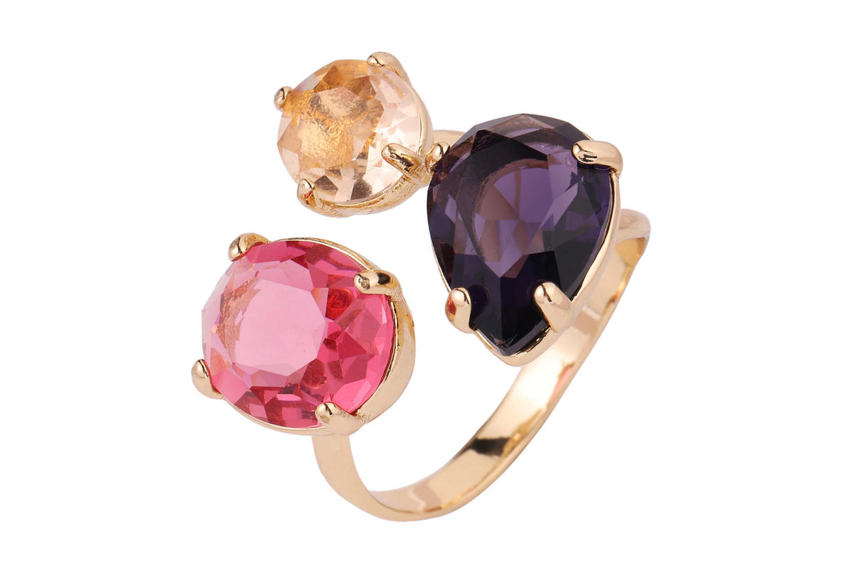 Cubic Zirconia Statement Ring M/L