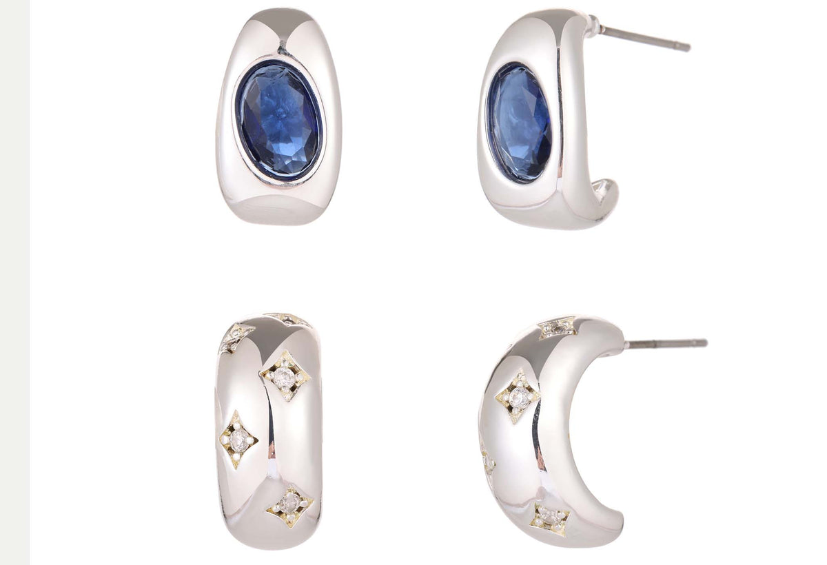 Cubic Zirconia Teardrop Earrings