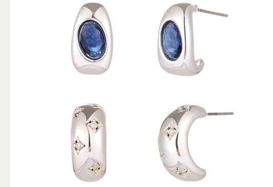 Cubic Zirconia Teardrop Earrings