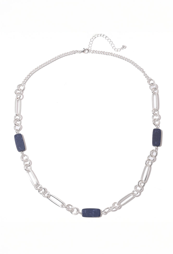 Blue Marble Stone Necklace