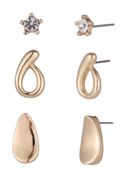 Glass Crystal Earring Set
