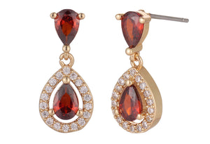Cubic Zirconia Teardrop Earrings