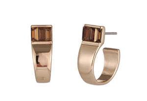 Cubic Zirconia Hoop Earrings