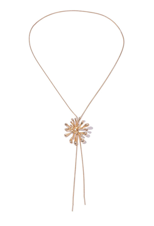 Abstract Design Gold Pendant