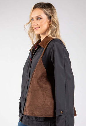Faux Suede Shoulder Bag