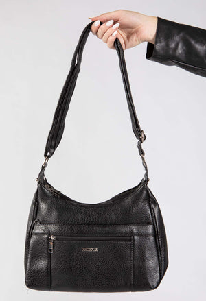 Faux Leather Crossbody Bag