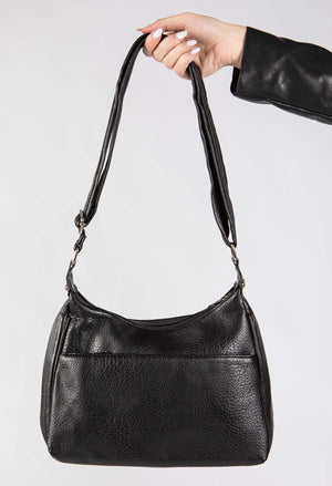 Faux Leather Crossbody Bag
