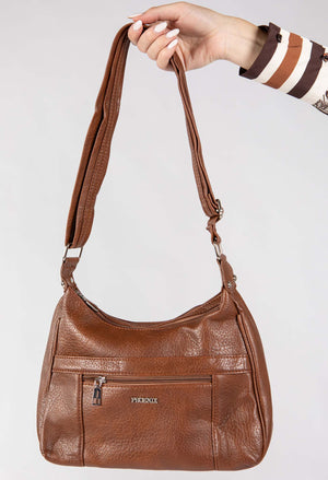 Faux Leather Crossbody Bag