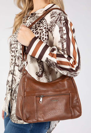 Faux Leather Crossbody Bag