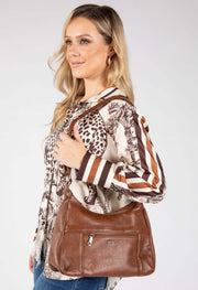 Faux Leather Crossbody Bag
