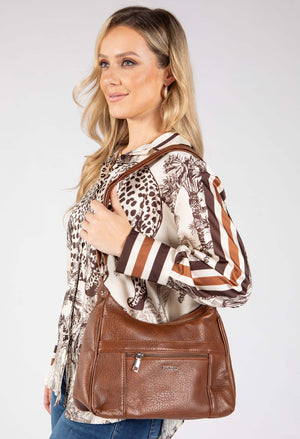Faux Leather Crossbody Bag