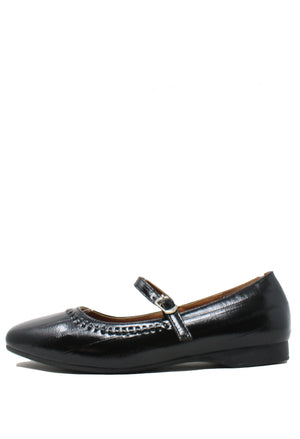 Leather Look Ribbon Ballet