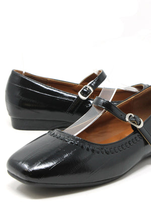 Leather Look Ribbon Ballet