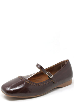 Leather Look Ribbon Ballet