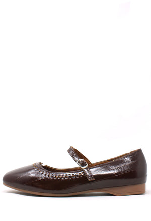 Leather Look Ribbon Ballet