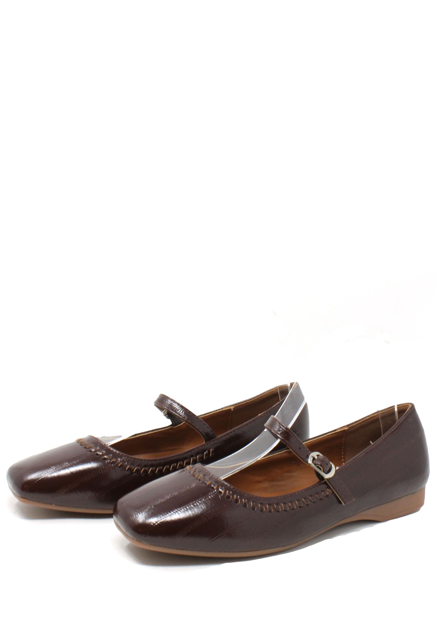 Leather Look Ribbon Ballet