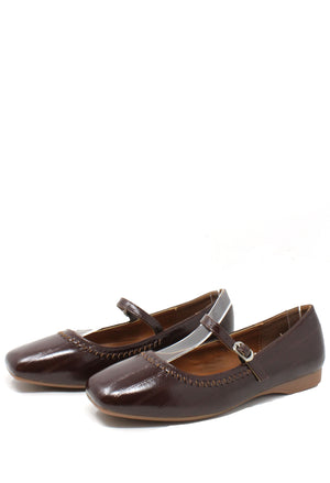 Leather Look Ribbon Ballet