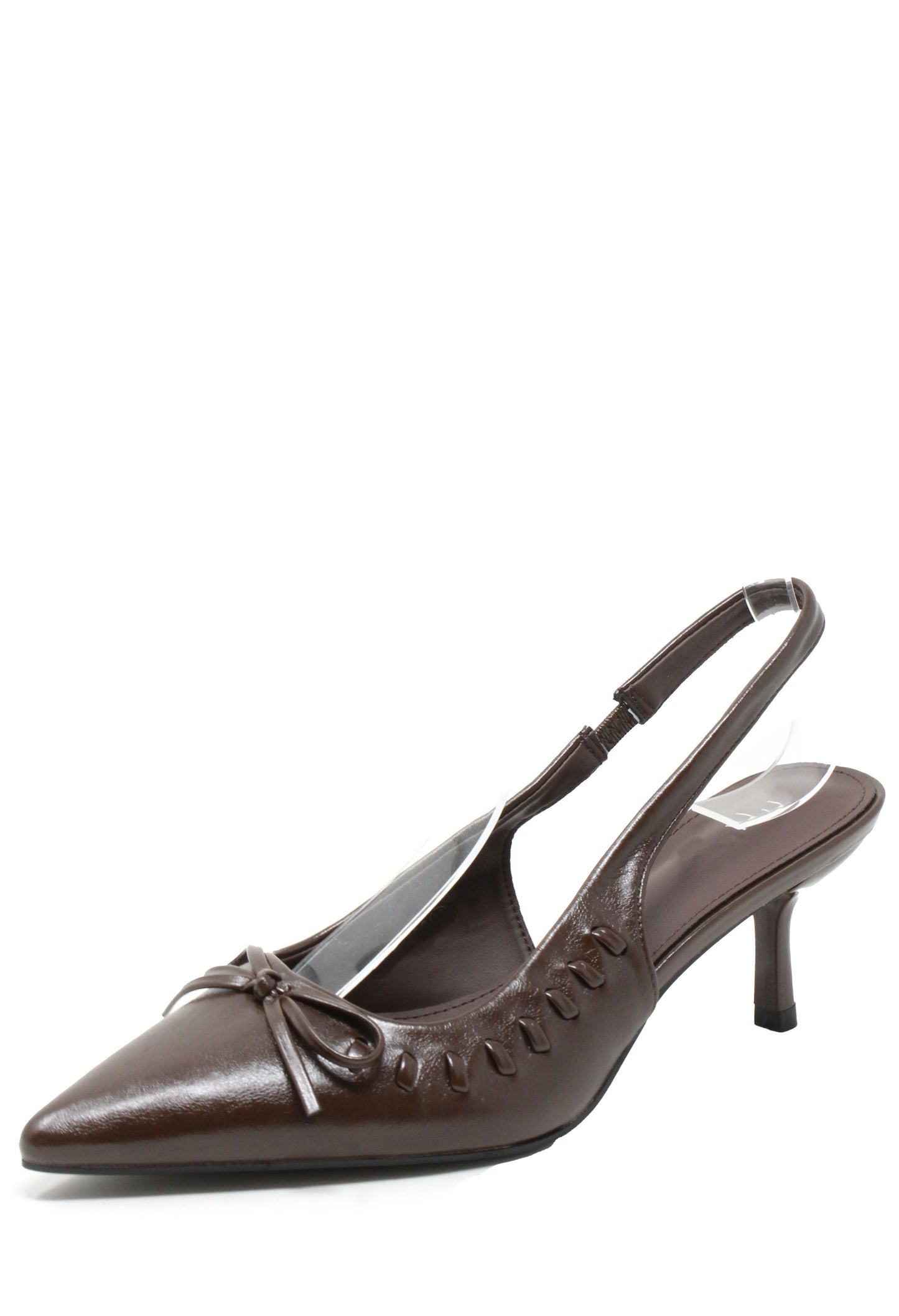 Ribbon and Bow Sling Back Heels