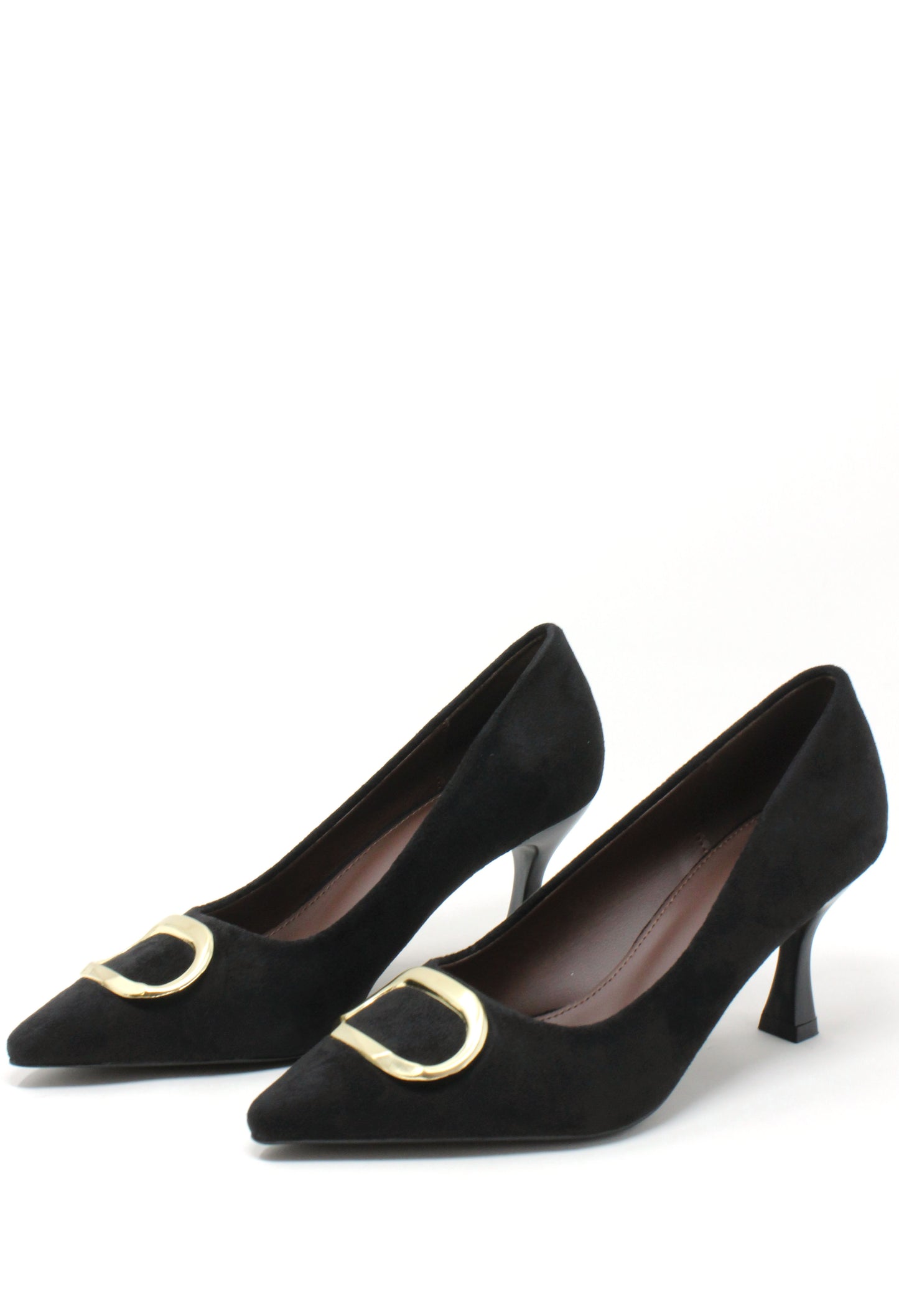 Suede Look Court Heel