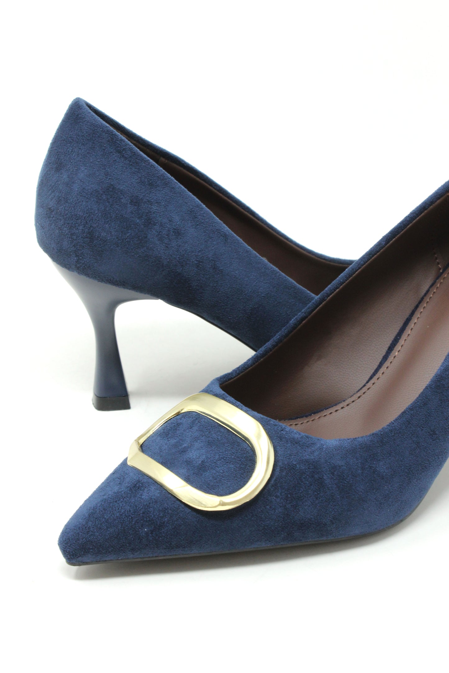 Suede Look Court Heel