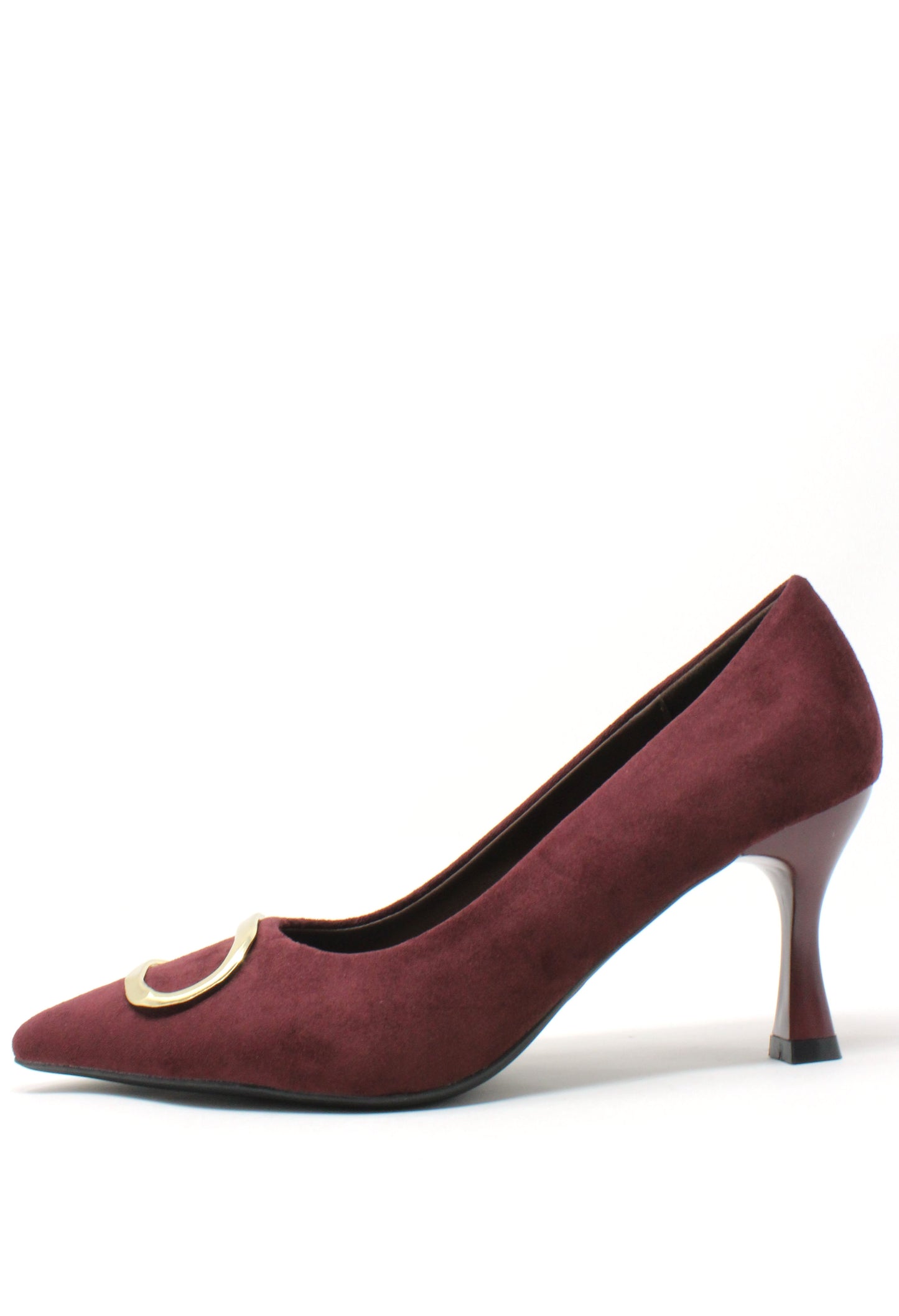 Suede Look Court Heel