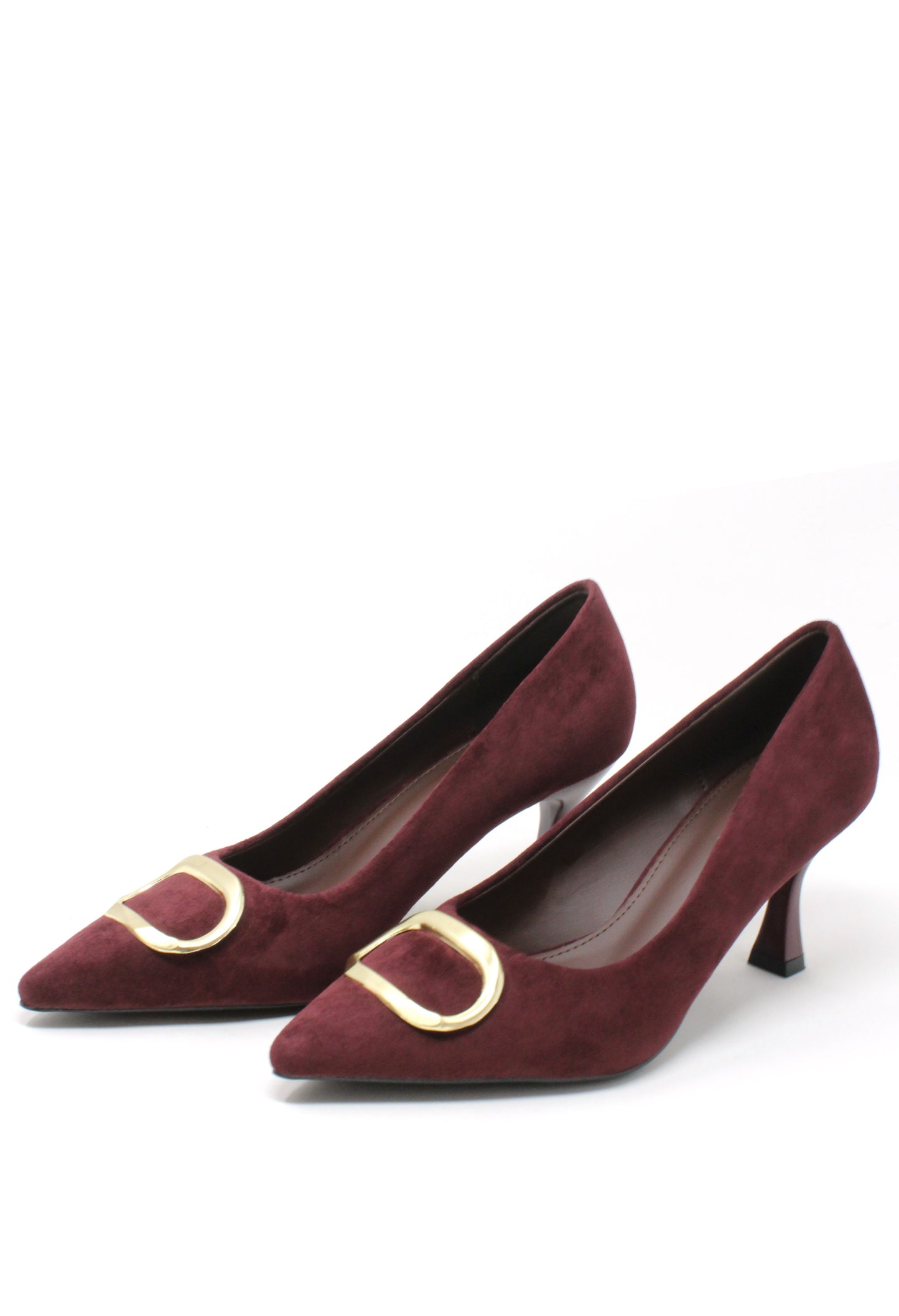 Suede Look Court Heel