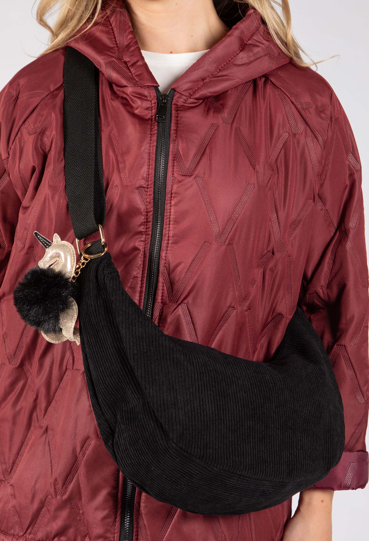 Corduroy Crossbody Bag