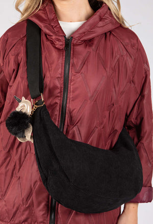 Corduroy Crossbody Bag