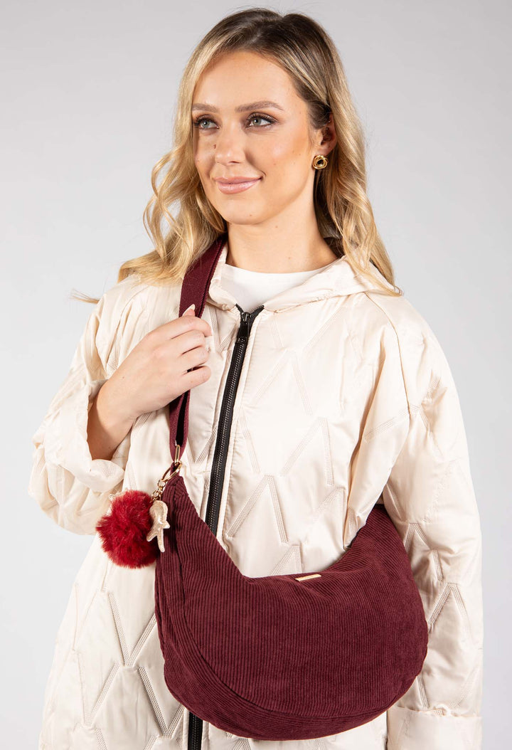 Corduroy Crossbody Bag