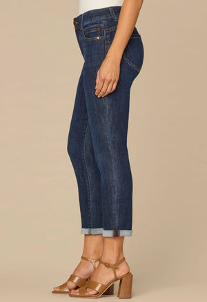 “Ab”solution® Mid-Rise Indigo Ankle Skimmer Jeans