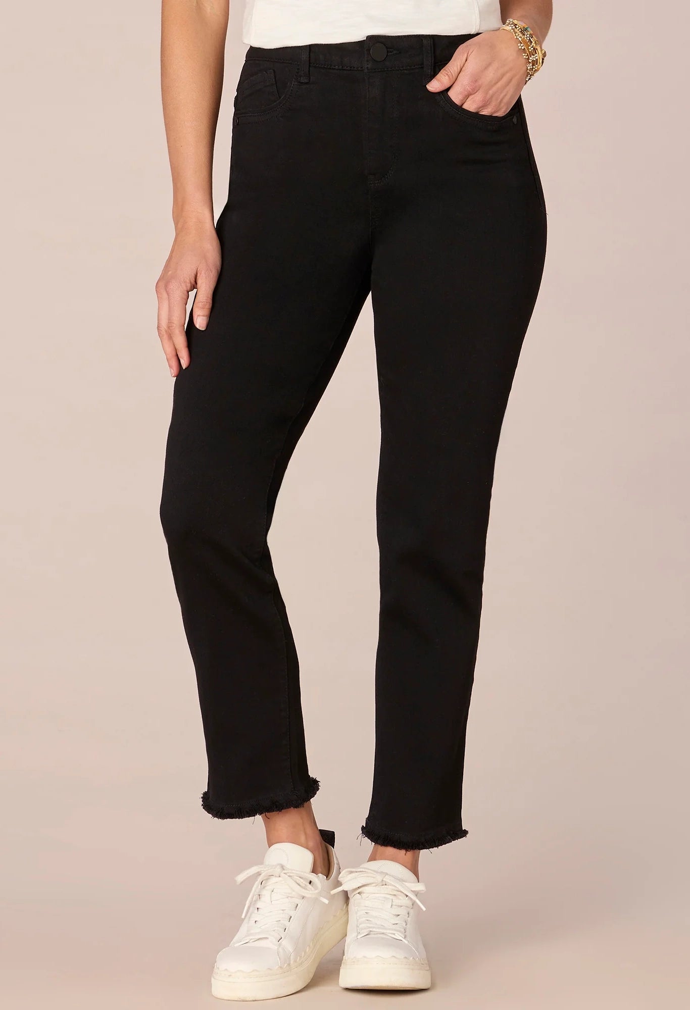 "Ab"solution High Rise Slim Straight Jeans