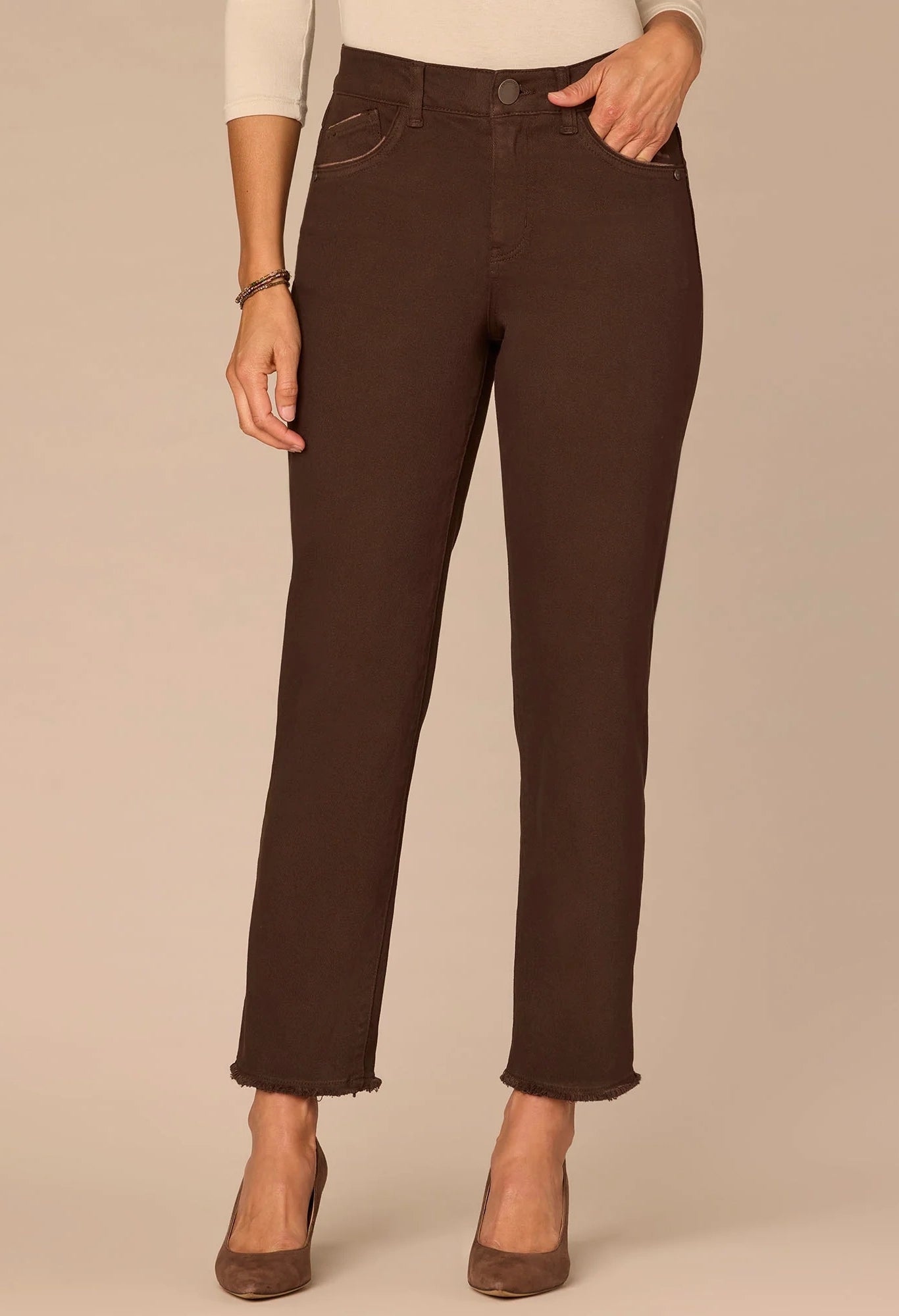 "Ab"solution® Colored Slim Straight Jeans