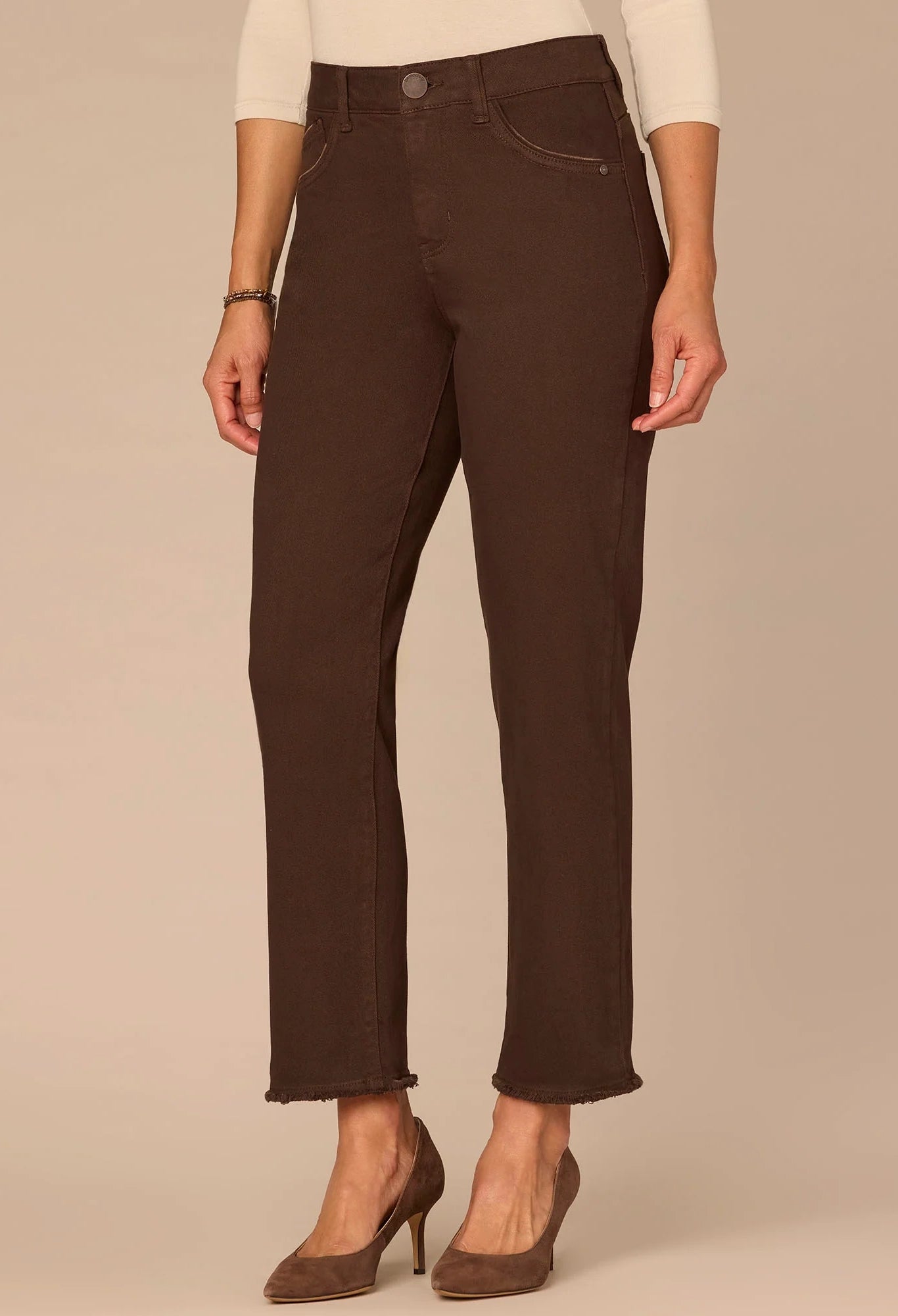 "Ab"solution® Colored Slim Straight Jeans
