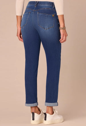 "Ab"solution® Cuffed Girlfriend Jeans