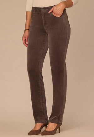 "Ab"solution® Mid-Rise Corduroy Straight Leg Trousers