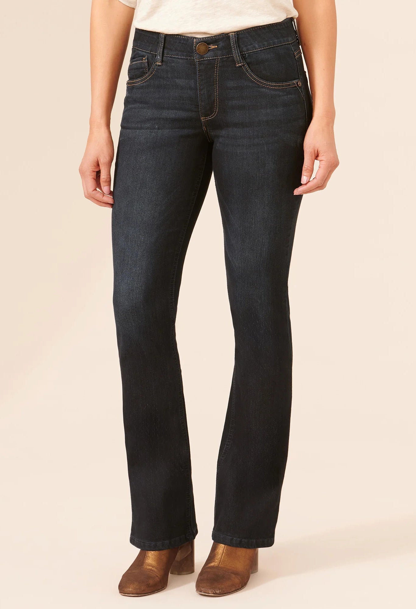"Ab"solution® Itty Bitty Bootcut Indigo Jeans