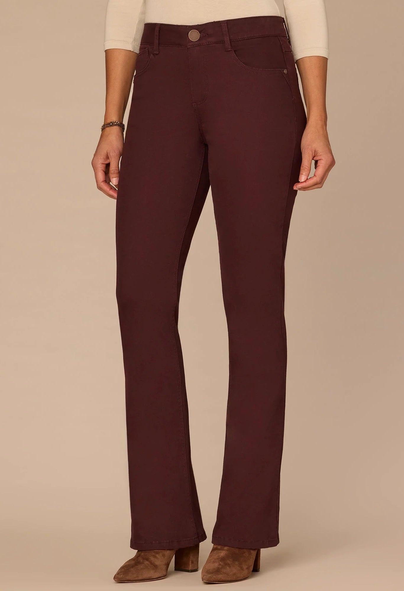 "Ab"solution Mid-Rise Itty Bitty Boot Trousers
